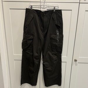 American Eagle Outfitters Men's Charcoal Cargo Pants